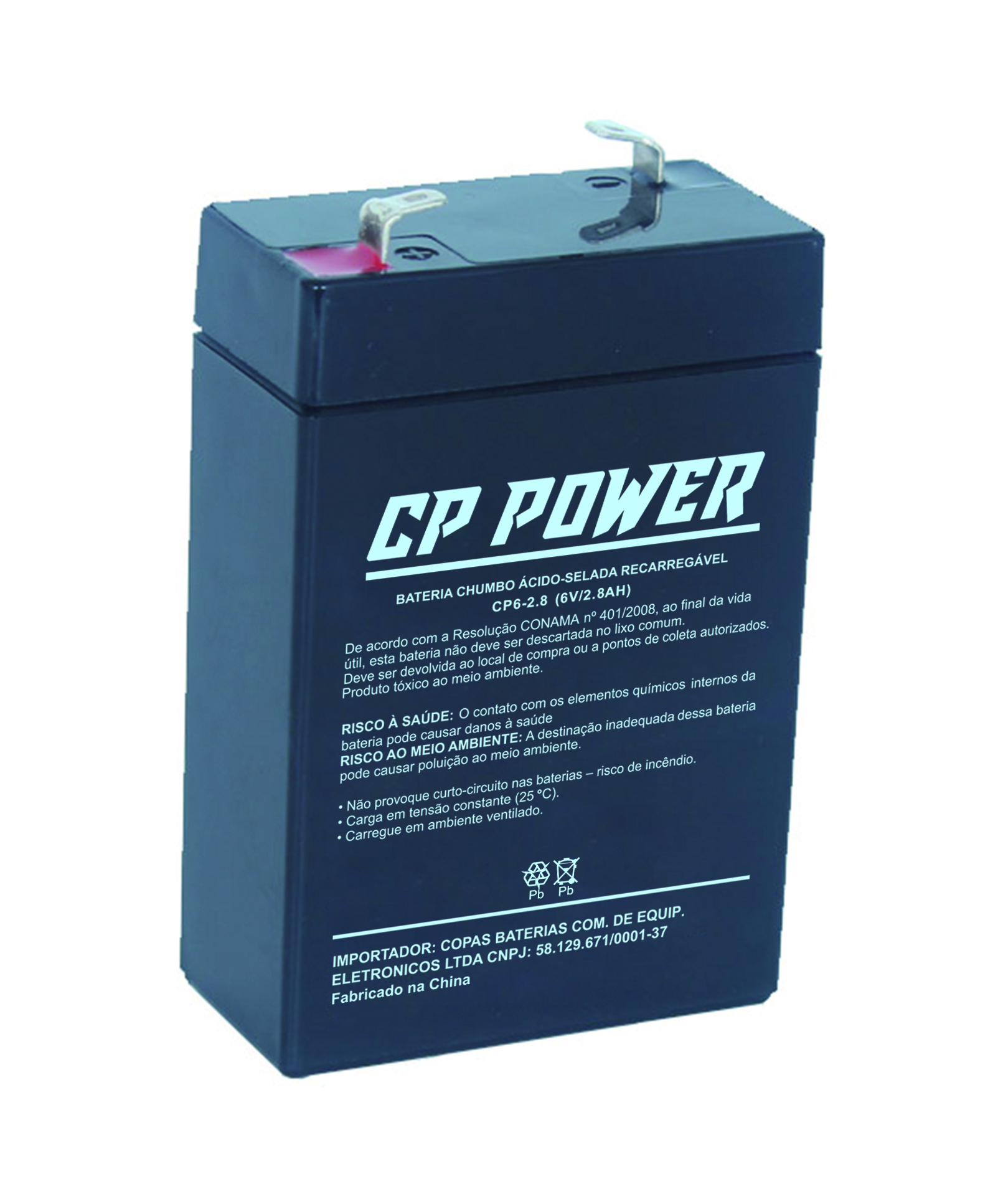 BATERIA SELADA 6V-2.8AH