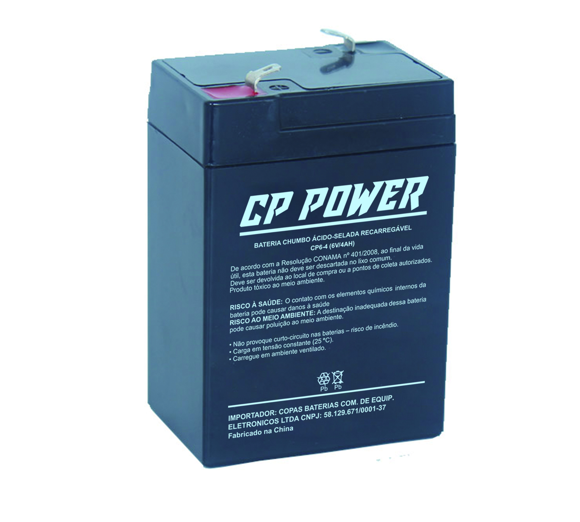 BATERIA SELADA 6V-4AH